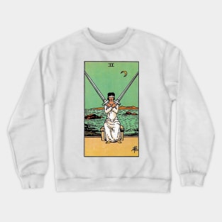 Two of Swords Tarot Crewneck Sweatshirt